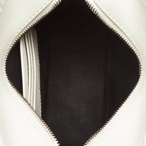 Balenciaga White Lambskin Leather Bazar Extra Extra Small Shopping Tote Bag - Picture 7 of 10